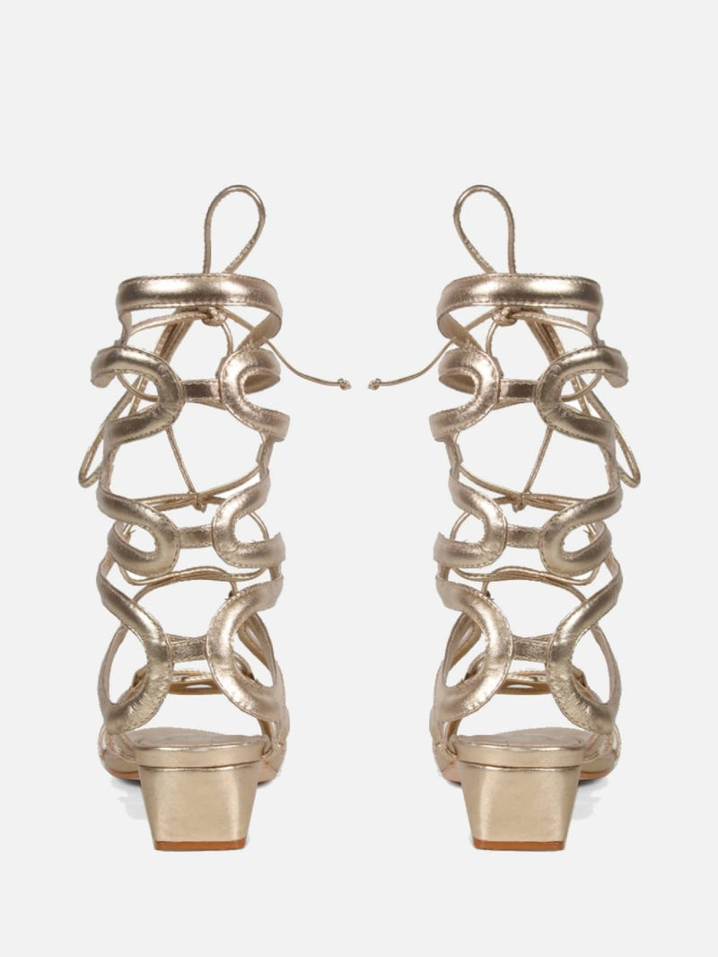 SANDÁLIA GLADIADORA BOGO DOURADO