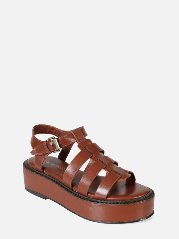 FLATFORM MADSON COGNAC