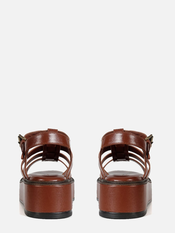FLATFORM MADSON COGNAC