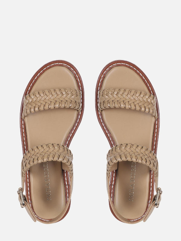 FLATFORM DE COURO ISA SAFARI MACRAMÊ