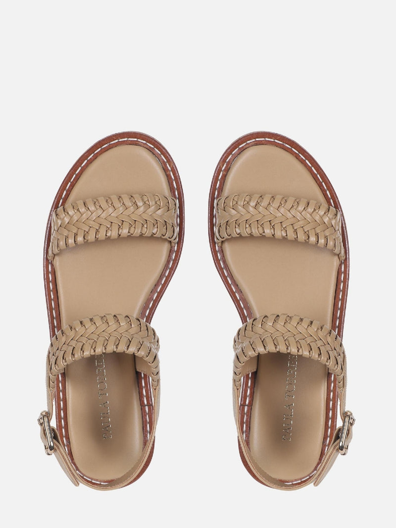 FLATFORM DE COURO ISA SAFARI MACRAMÊ