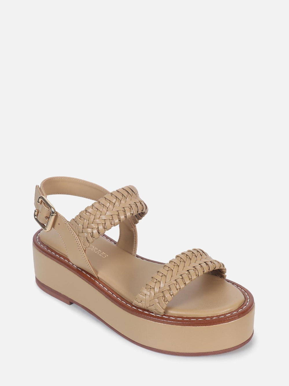 FLATFORM DE COURO ISA SAFARI MACRAMÊ