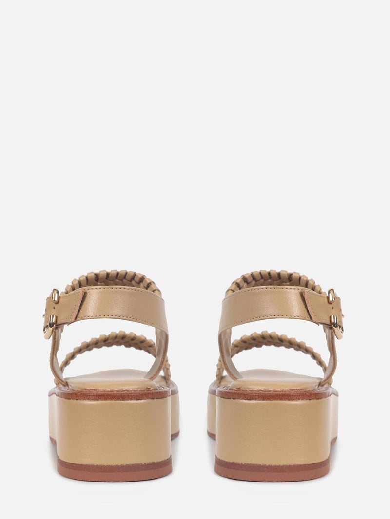 FLATFORM DE COURO ISA SAFARI MACRAMÊ