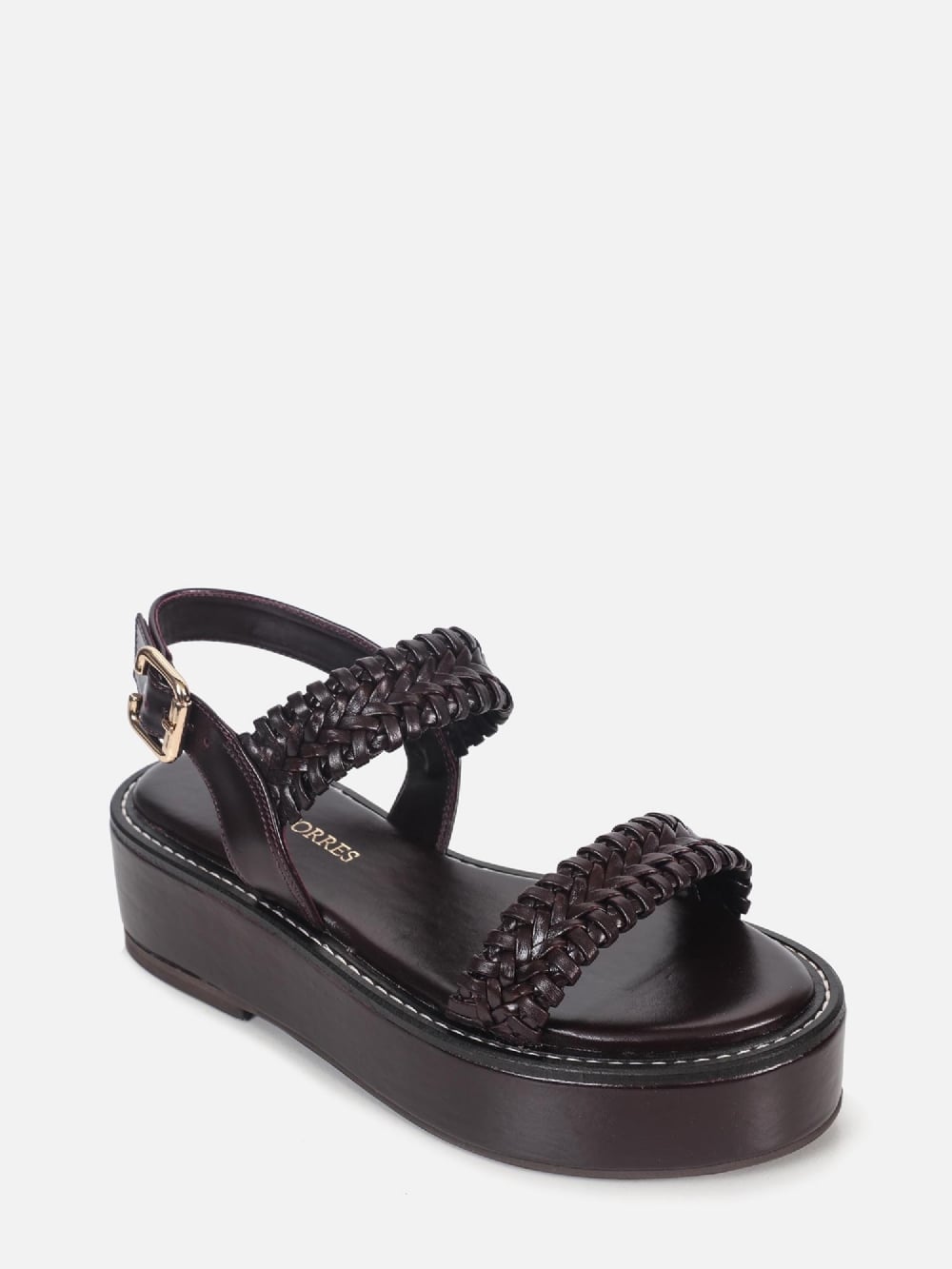 FLATFORM DE COURO ISA WINE MACRAMÊ