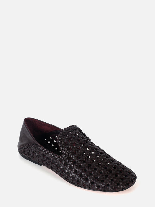 MOCASSIM DE COURO TEODORA WINE TRESSE