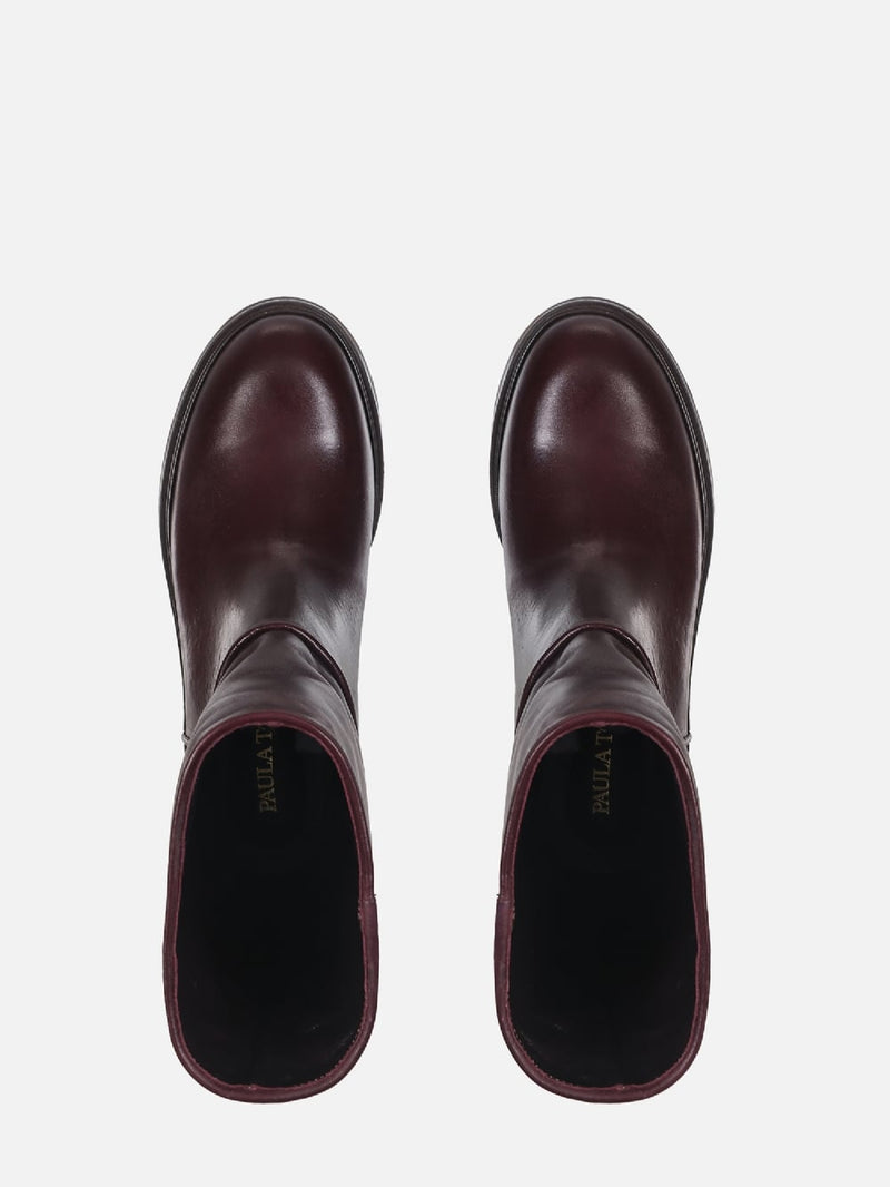 BOTA DE COURO TEODORA WINE CANO MÉDIO