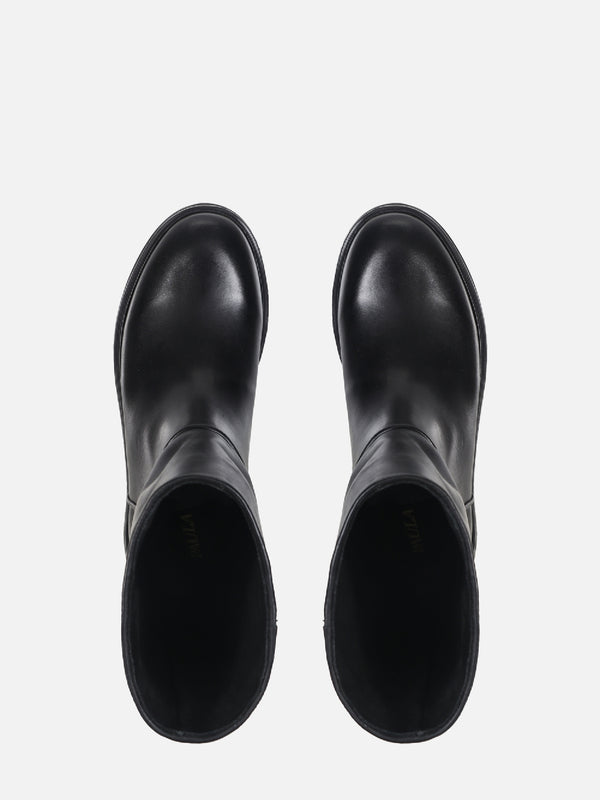 BOTA DE COURO TEODORA PRETO CANO MÉDIO