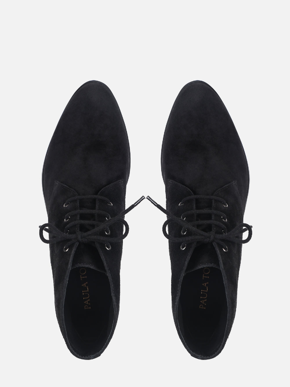 BOTA DE CAMURÇA OLIVIA PRETO CANO BAIXO