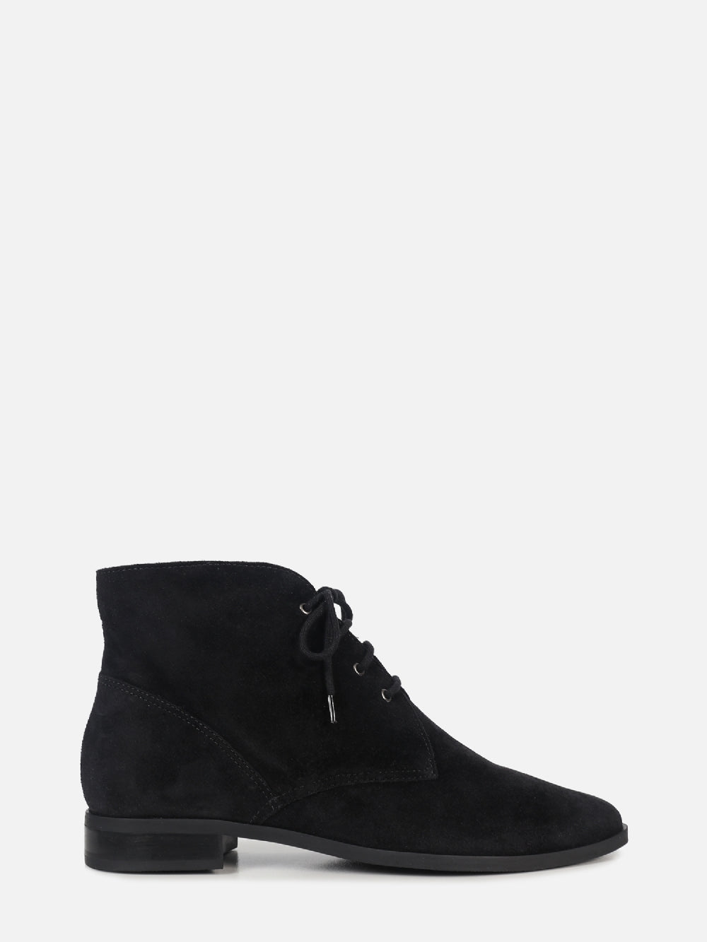 BOTA DE CAMURÇA OLIVIA PRETO CANO BAIXO