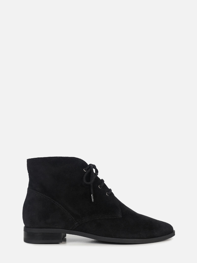 BOTA DE CAMURÇA OLIVIA PRETO CANO BAIXO