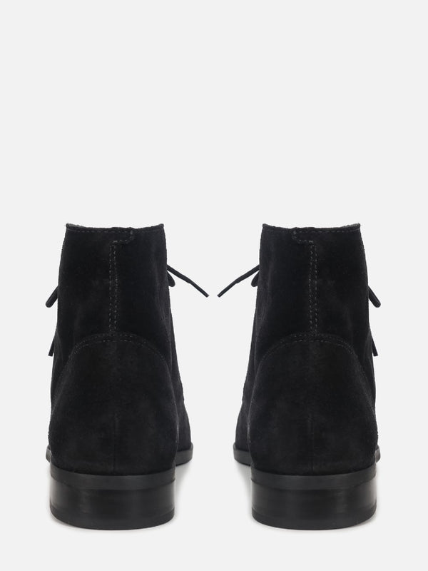 BOTA DE CAMURÇA OLIVIA PRETO CANO BAIXO