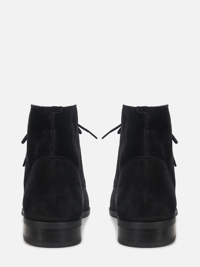 BOTA DE CAMURÇA OLIVIA PRETO CANO BAIXO