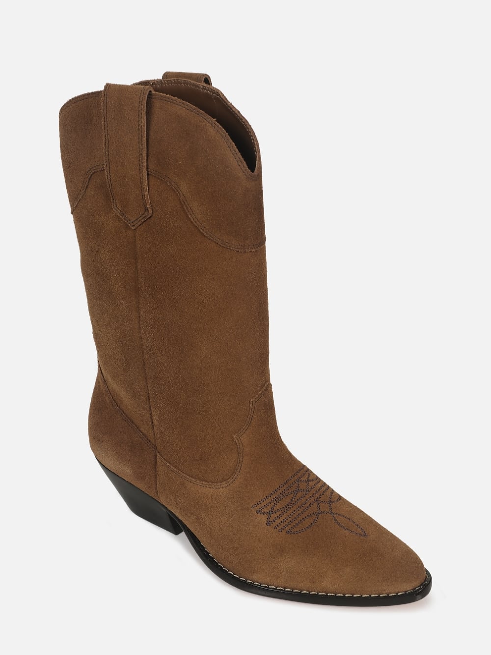 BOTA DE CAMURÇA BECA CANELA SALTO BAIXO