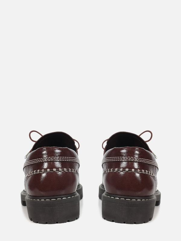 MOCASSIM DE COURO MAVIE PINHÃO BOAT SHOE