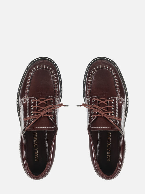 MOCASSIM DE COURO MAVIE PINHÃO BOAT SHOE