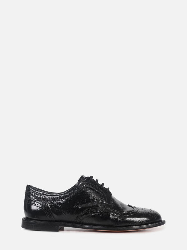 OXFORD DE COURO OLIVIA PRETO BROGUE