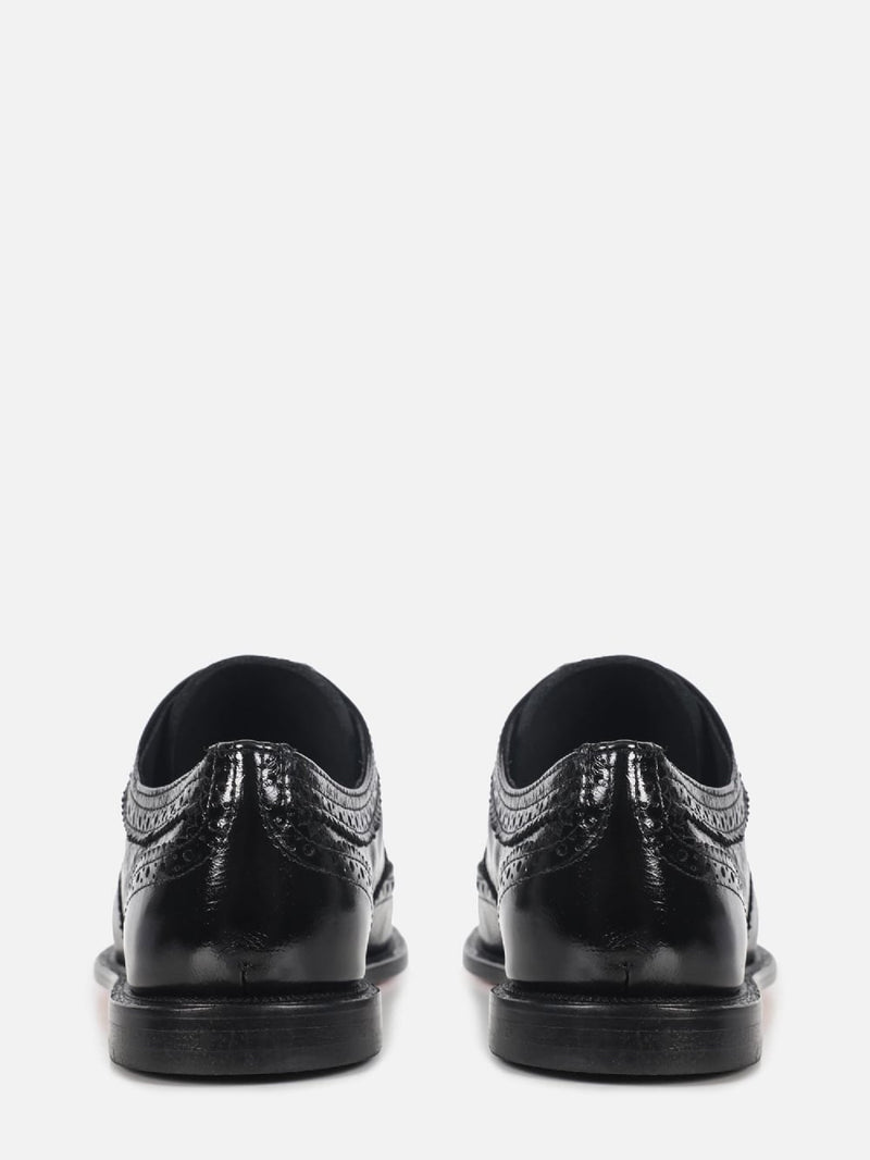 OXFORD DE COURO OLIVIA PRETO BROGUE
