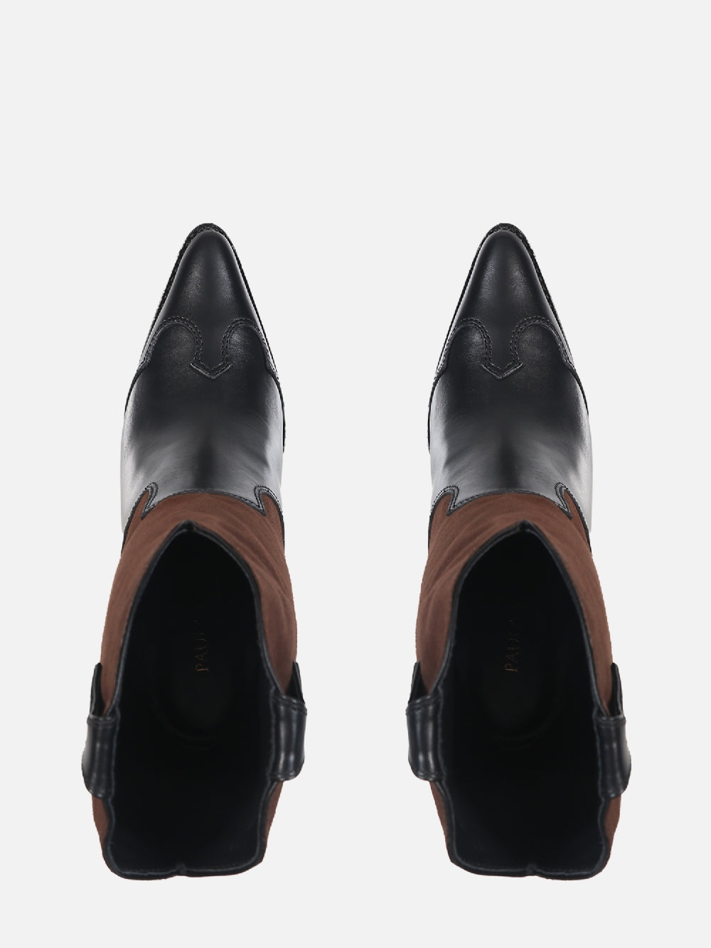 BOTA DE COURO GLÓRIA PRETO SALTO ALTO