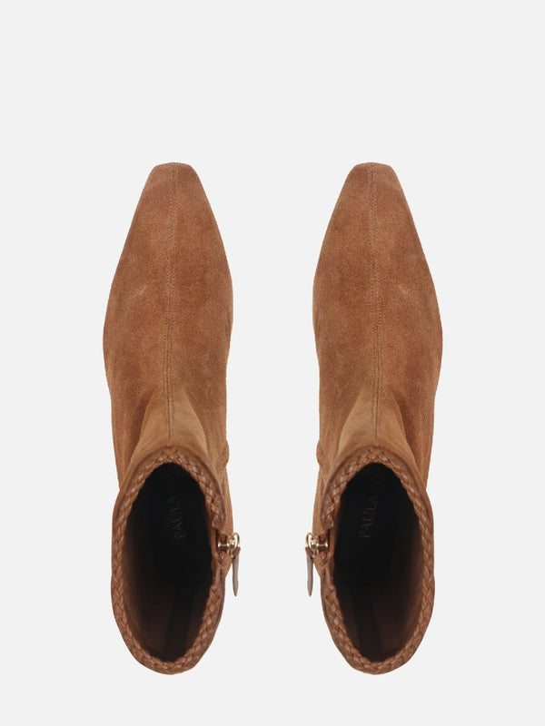 BOTA DE CAMURÇA MAITE CANELA SALTO BAIXO