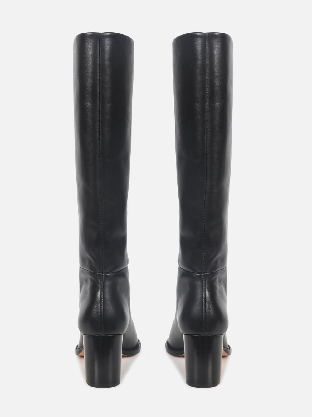 BOTA DE COURO EVE PRETO CANO ALTO SALTO MÉDIO