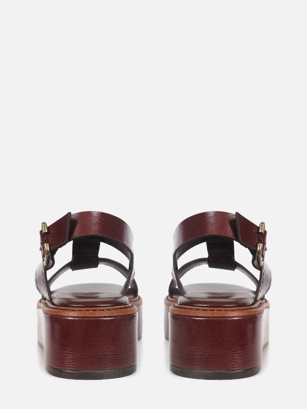 FLATFORM DE COURO GIU PINHÃO BROGUE