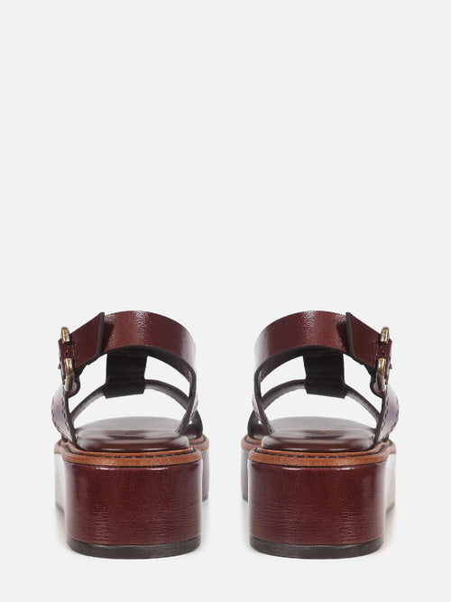 FLATFORM DE COURO GIU PINHÃO BROGUE