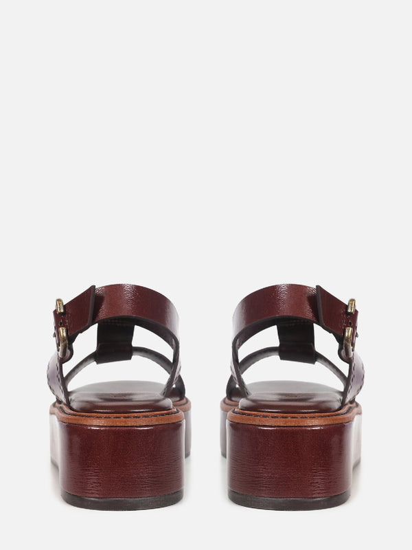 FLATFORM DE COURO GIU PINHÃO BROGUE