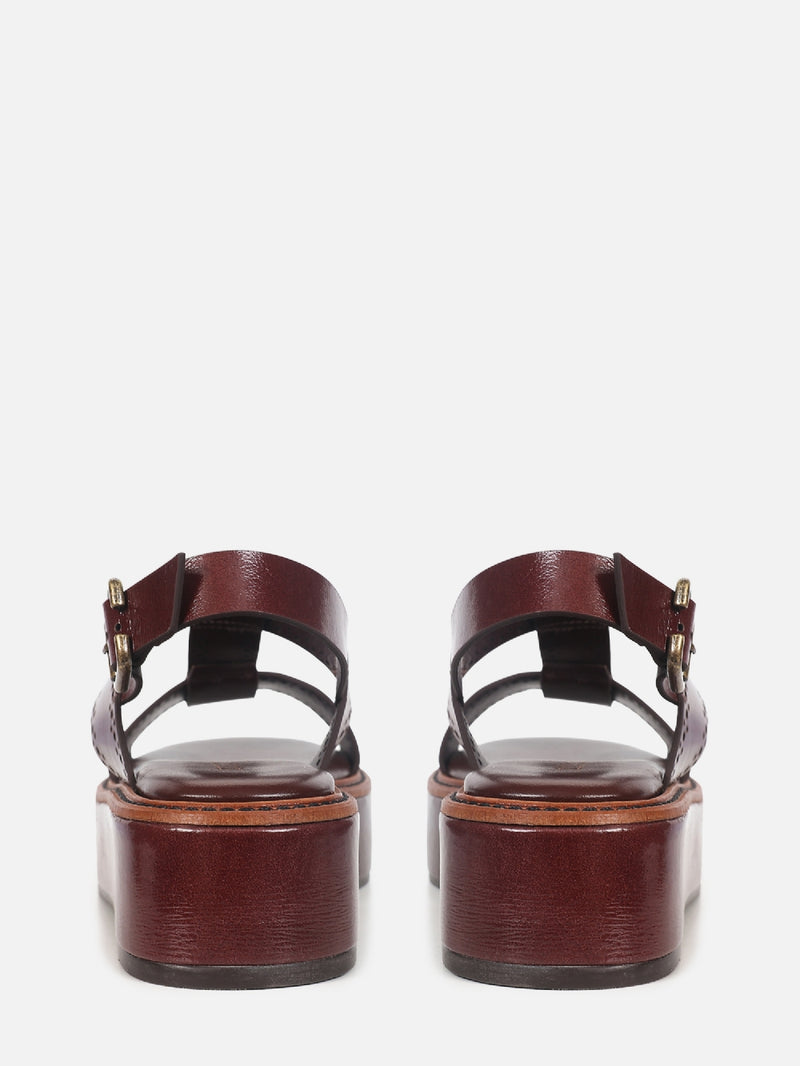 FLATFORM DE COURO GIU PINHÃO BROGUE