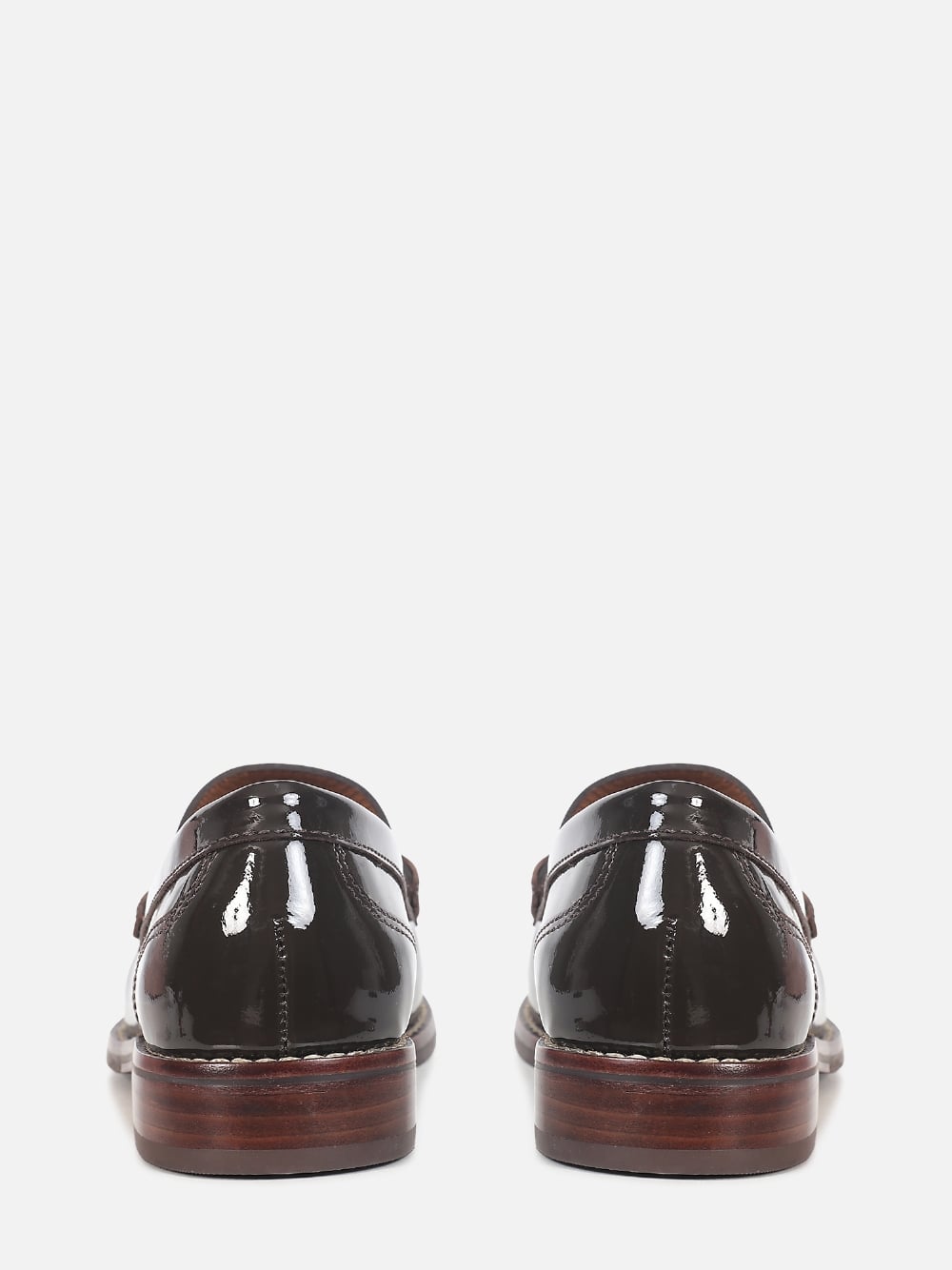 MOCASSIM DE COURO VERNIZ LIZ CAFÉ