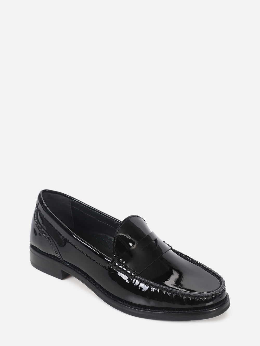 MOCASSIM DE COURO VERNIZ LIZ PRETO