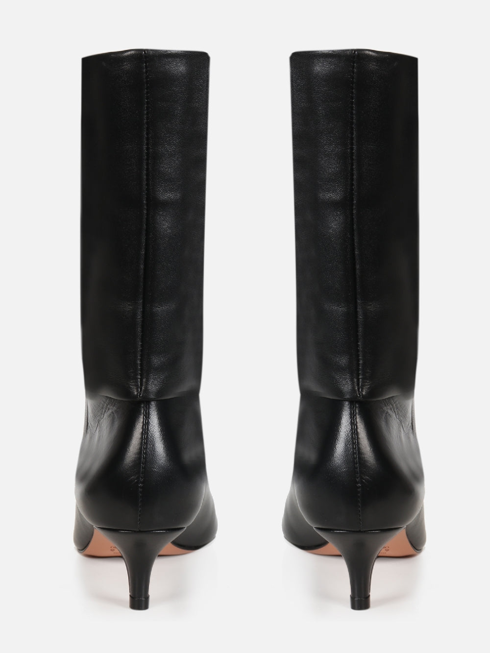 BOTA DE COURO NINI PRETO SALTO BAIXO