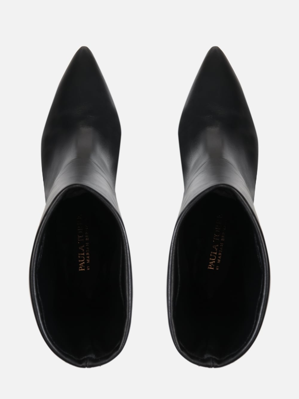BOTA DE COURO NINI PRETO SALTO BAIXO
