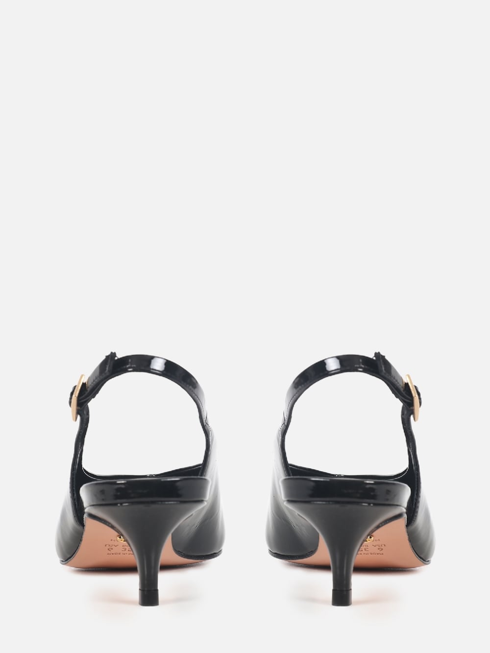 SCARPIN DE COURO VERNIZ LIZ PRETO SALTO BAIXO