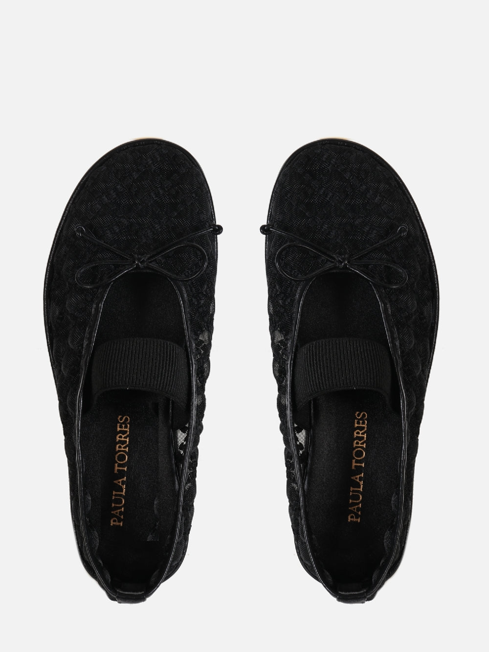 SAPATILHA EM TELA BORBADA VALENTINA PRETO MARY JANE
