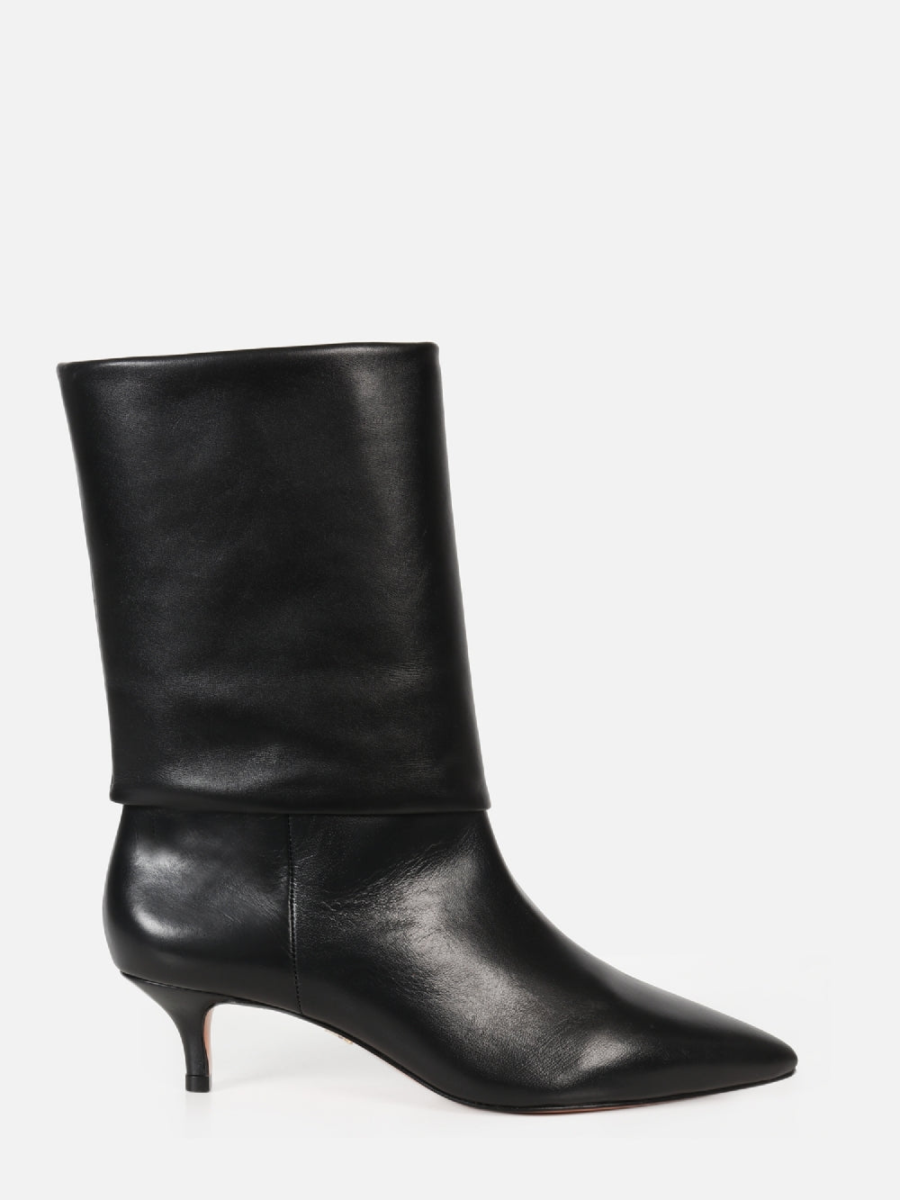 BOTA DE COURO NINI PRETO SALTO BAIXO