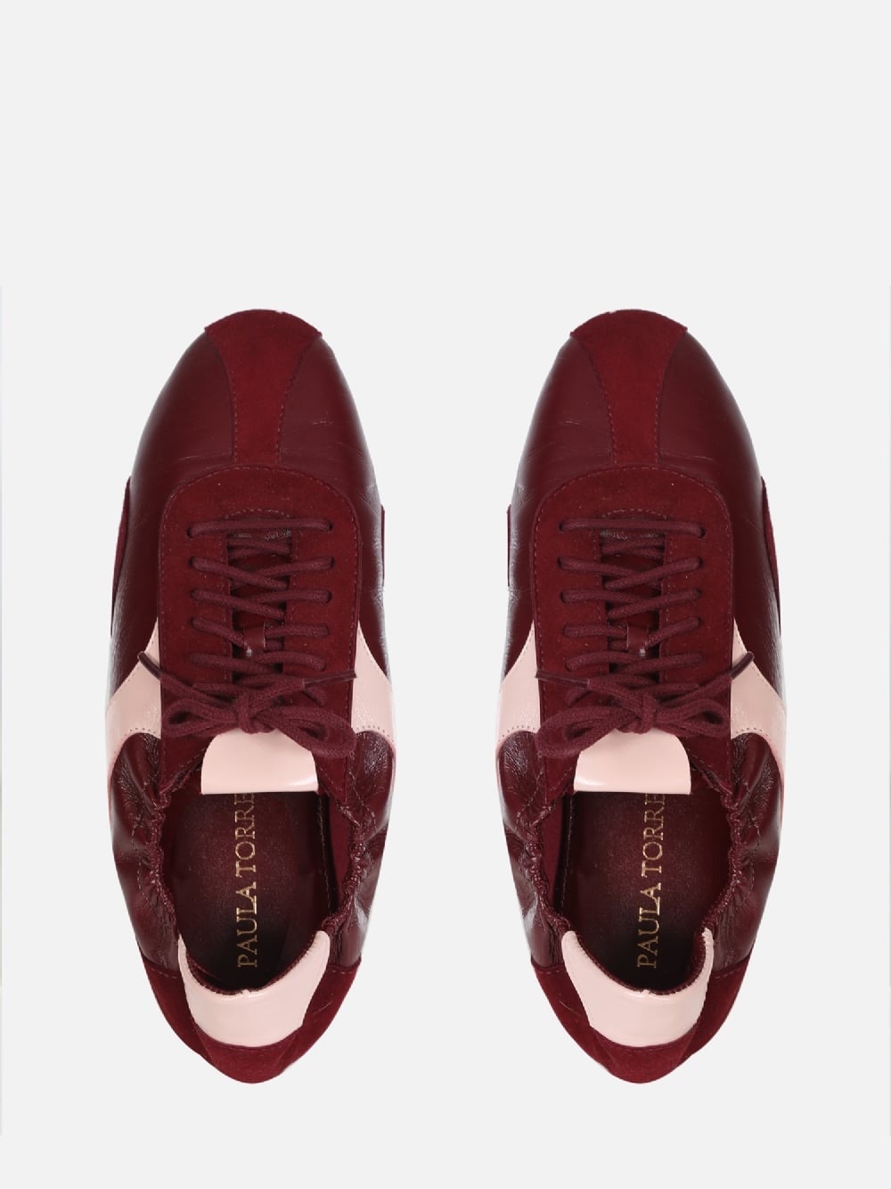 TÊNIS SNEAKERINA JOLIE EM COURO BURGUNDY AMARRAÇÃO