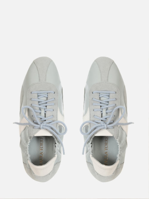 TÊNIS SNEAKERINA JOLIE EM COURO CIELO AMARRAÇÃO