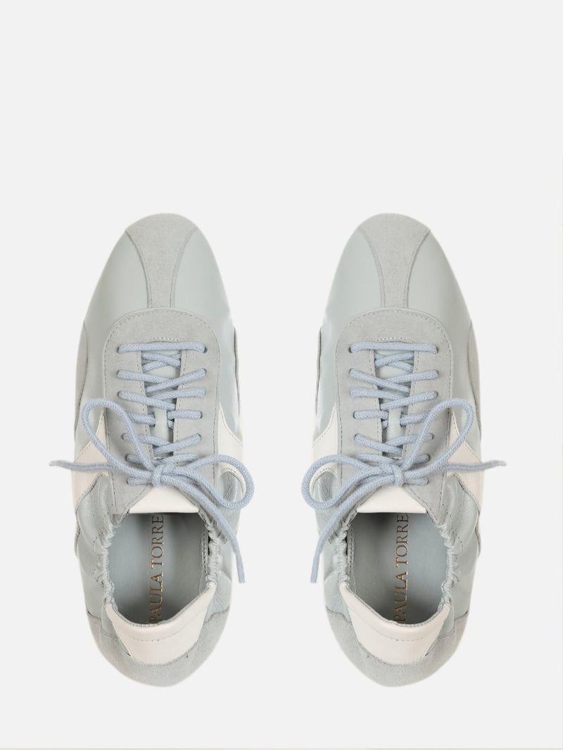 TÊNIS SNEAKERINA JOLIE EM COURO CIELO AMARRAÇÃO