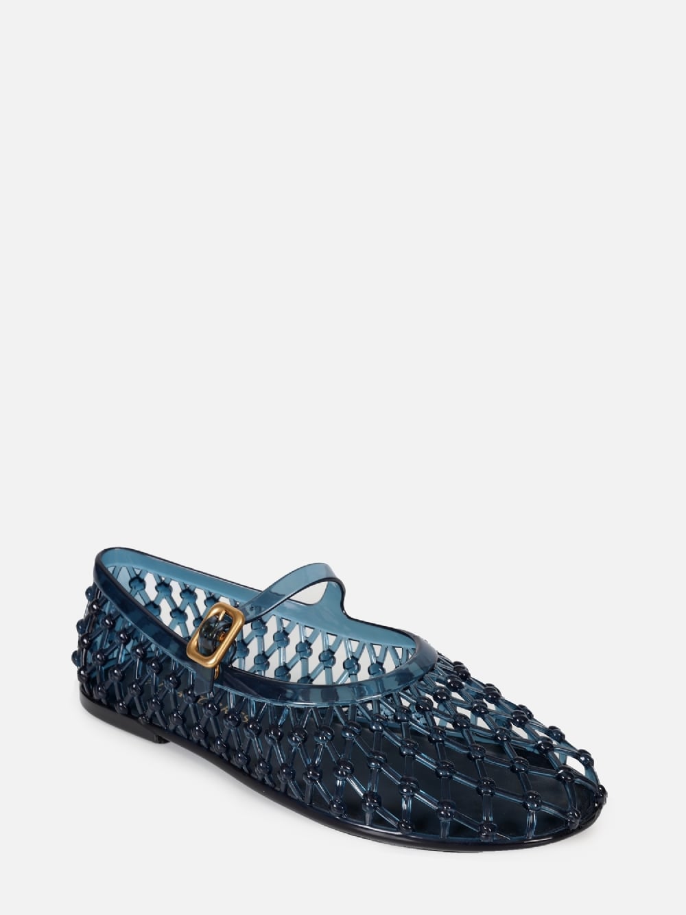 SAPATILHA LARA JELLY DARK BLUE BICO REDONDO FIVELA