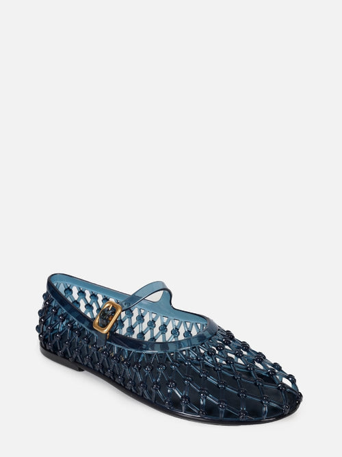 SAPATILHA LARA JELLY DARK BLUE BICO REDONDO FIVELA