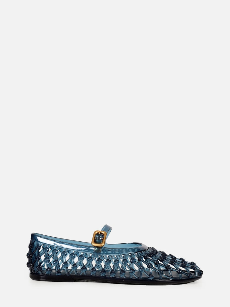 SAPATILHA LARA JELLY DARK BLUE BICO REDONDO FIVELA