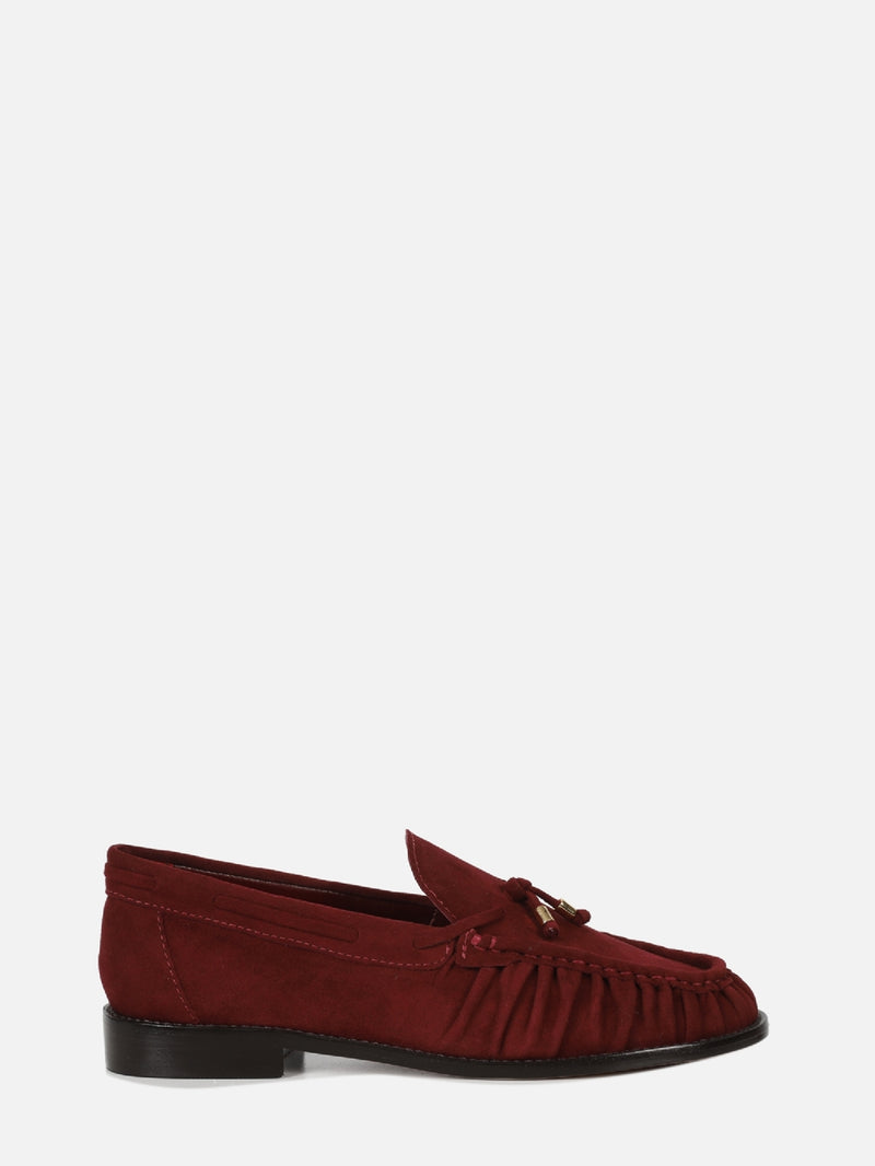 MOCASSIM DE CAMURÇA ELEONOR BURGUNDY