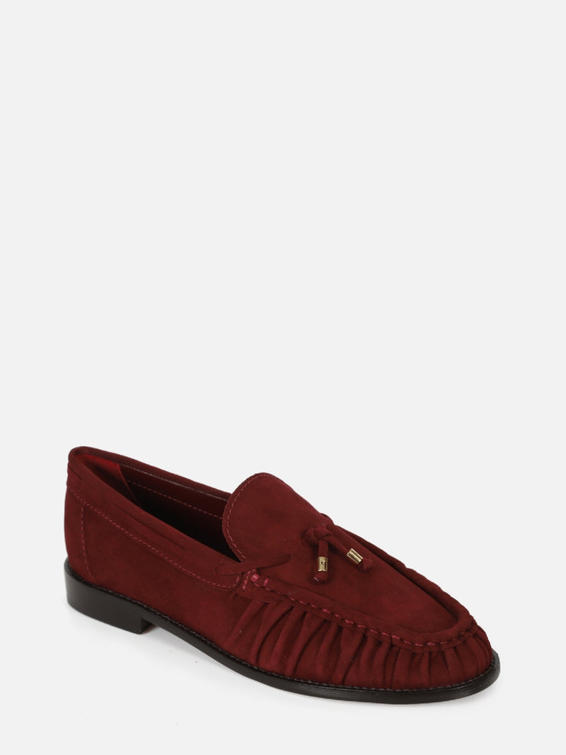 MOCASSIM DE CAMURÇA ELEONOR BURGUNDY