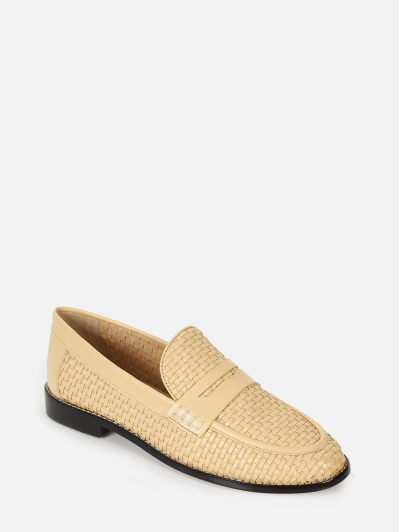 MOCASSIM EM COURO ALICIA LIGHT BUTTER TRESSE