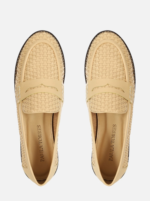 MOCASSIM EM COURO ALICIA LIGHT BUTTER TRESSE