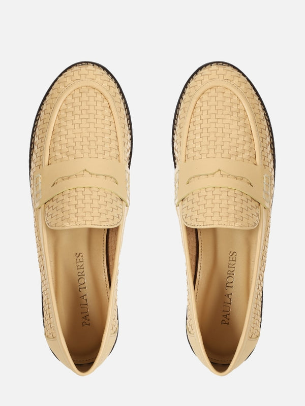 MOCASSIM EM COURO ALICIA LIGHT BUTTER TRESSE