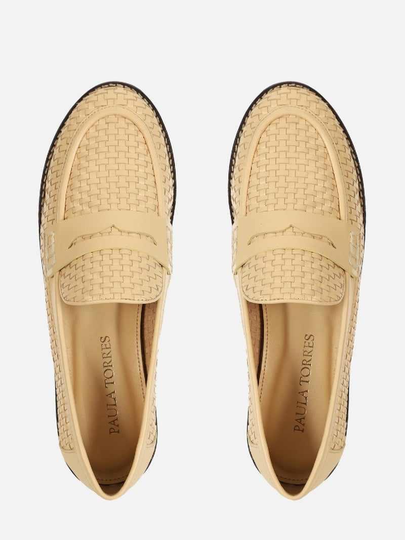 MOCASSIM EM COURO ALICIA LIGHT BUTTER TRESSE