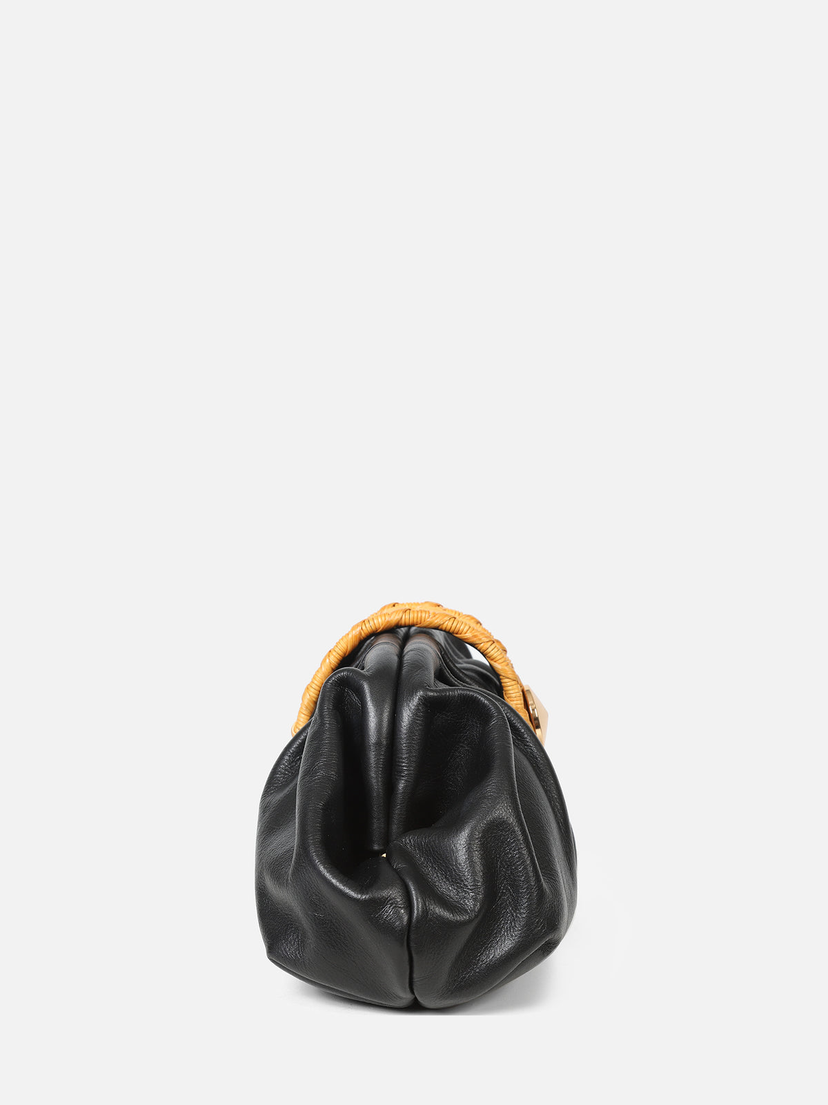 BOLSA ANNE EM COURO PRETO