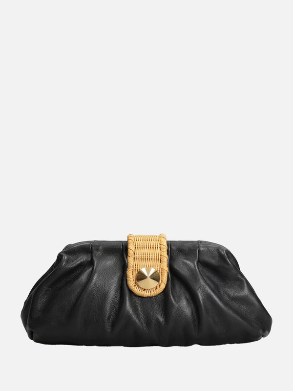 BOLSA ANNE EM COURO PRETO