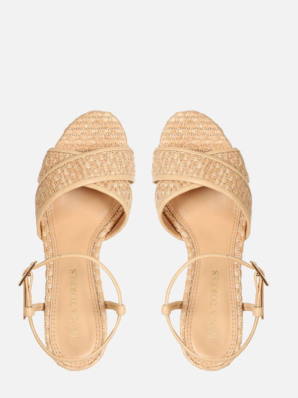 SANDALIA HARPER MAX 110 NEW RAFIA